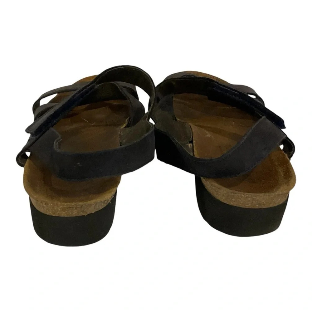 Naot Kayla Leather Sandal Navy Cork Anatomic Suede Women’s Size 40 (EU) 9.5 (US)